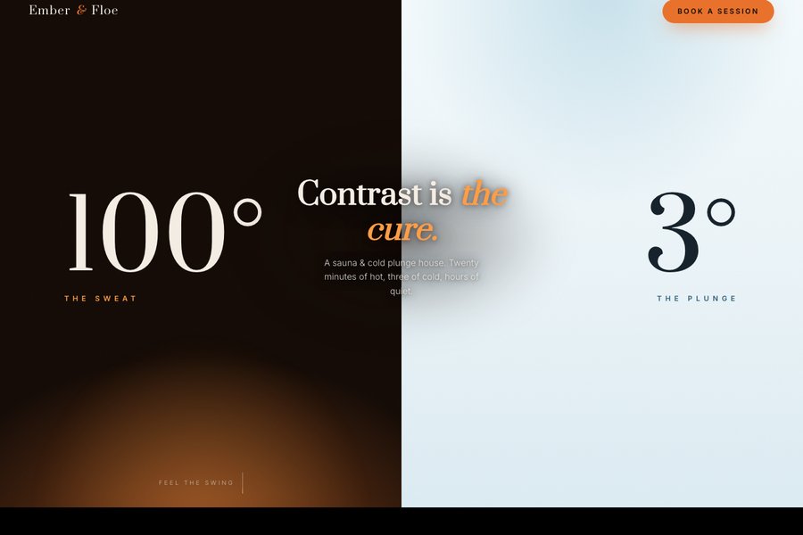 Ember and Floe contrast therapy site