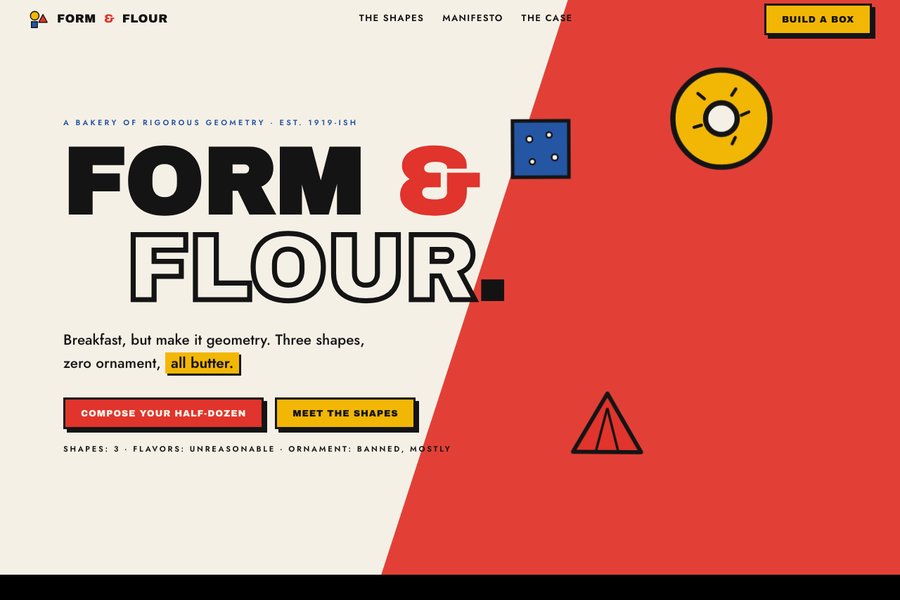 Form and Flour Bauhaus bakery